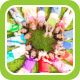 group of children forming a circle